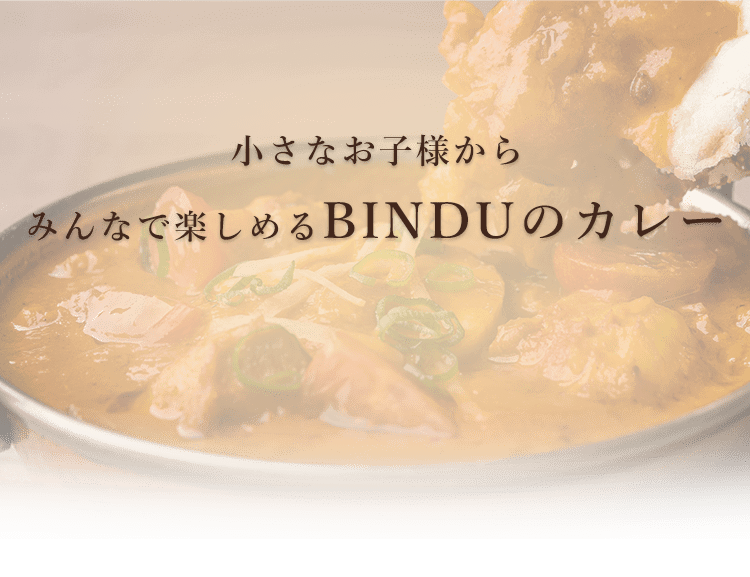 みんなで楽しめるBINDUのカレー